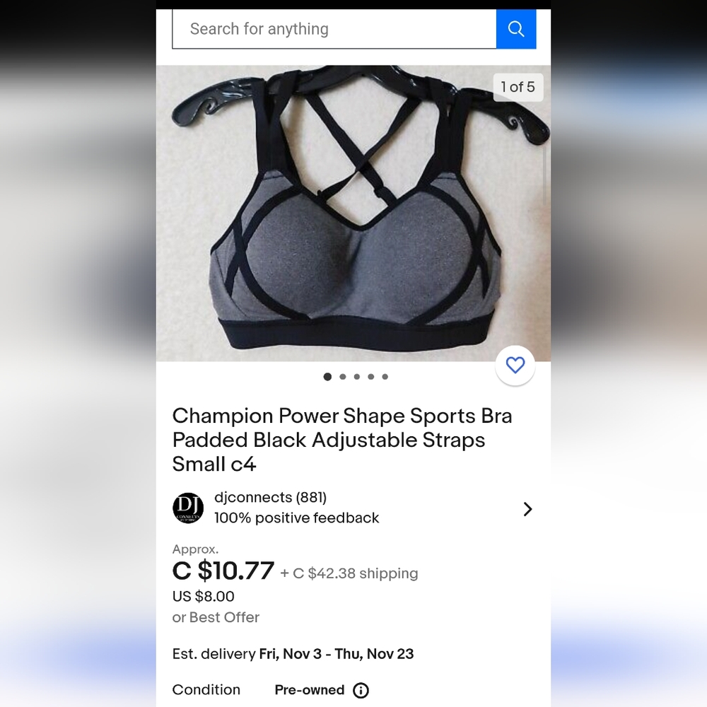 C9 by Champion Powershape Strappy Back Sports Bra - Picture 11 of 11